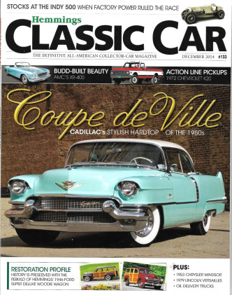 HEMMINGS CLASSIC CAR 2014 DEC - AMC'S XR-400, '72 CHEVROLET K20, COUPE DE VILLE